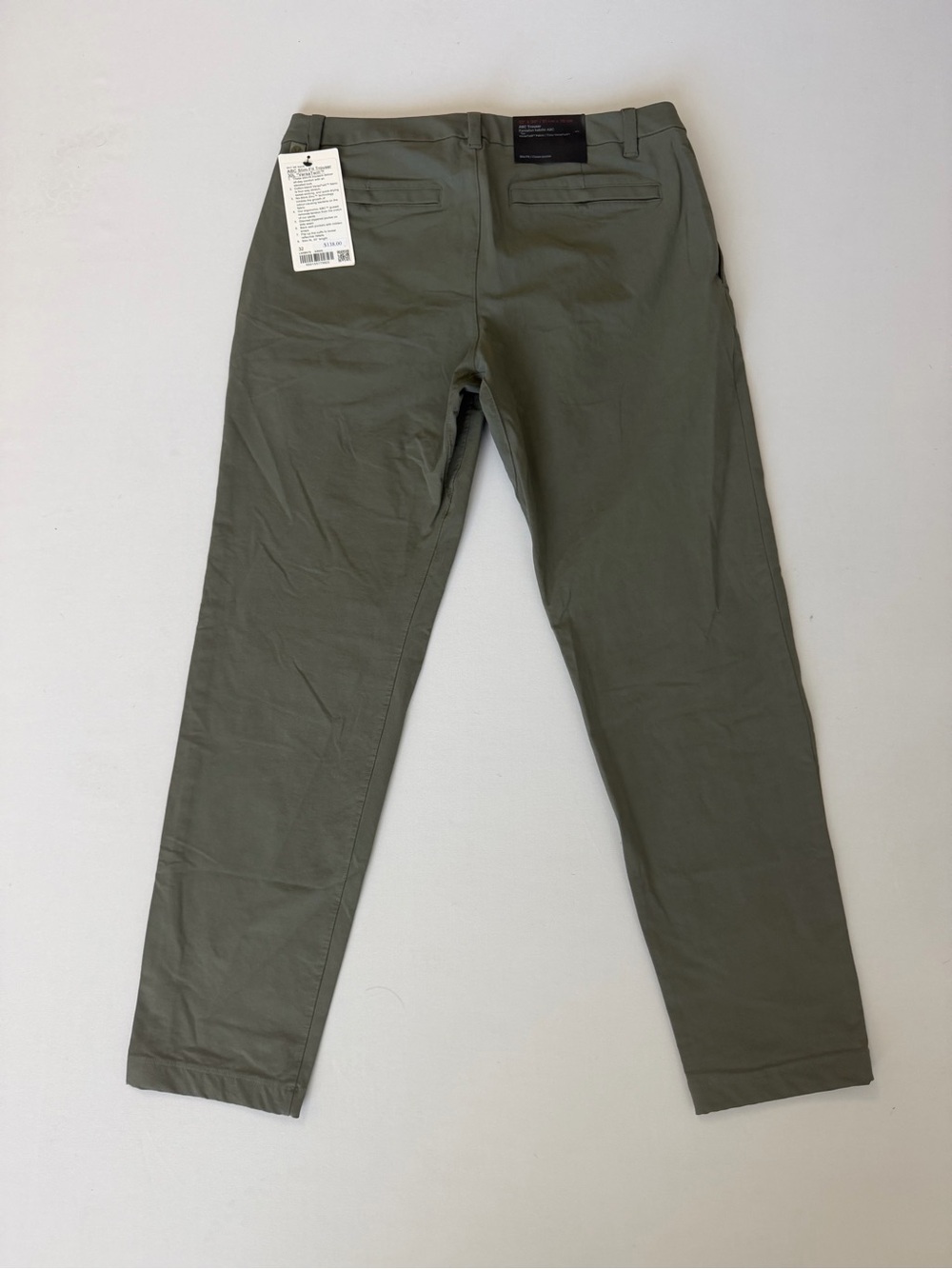 Lululemon ABC Slim-Fit Trouser 30L VersaTwill Army Green 32 NWT $138 - Picture 5 of 6